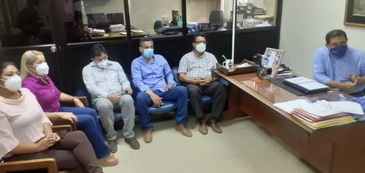 INSPECCIÓN DE CNEL PARA INSTALAR  LÍNEAS DE ALTA TENSIÓN EN PARROQUIA SAN CAMILO Y SAN CRISTÓBAL.