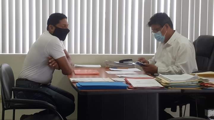 RECIBIMIENTO DEL PRESIDENTE DEL SECTOR «BELLA AURORA» CON PETICIÓN PARA ALCANTARILLADO SANITARIO.