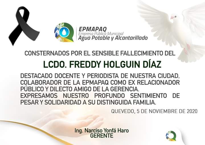 NOTA DE CONDOLENCIA