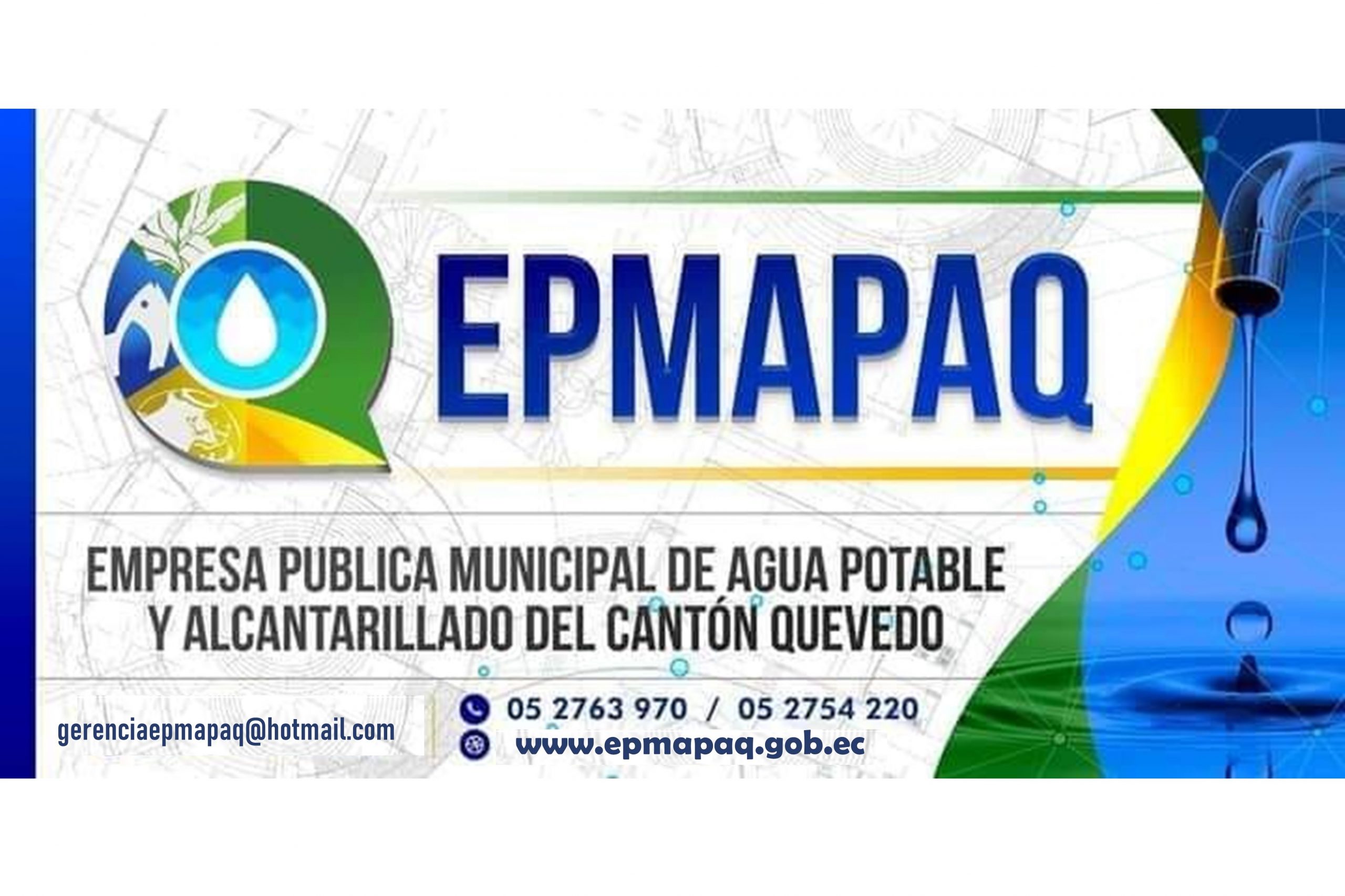 LA EPMAPAQ GERENCIADO POR EL ING. NARCISO YONFÁ SIEMPRE A LA ORDEN.