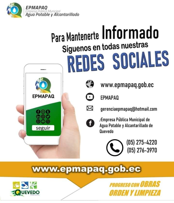 MANTÉNGASE INFORMADO POR NUESTRAS REDES SOCIALES.