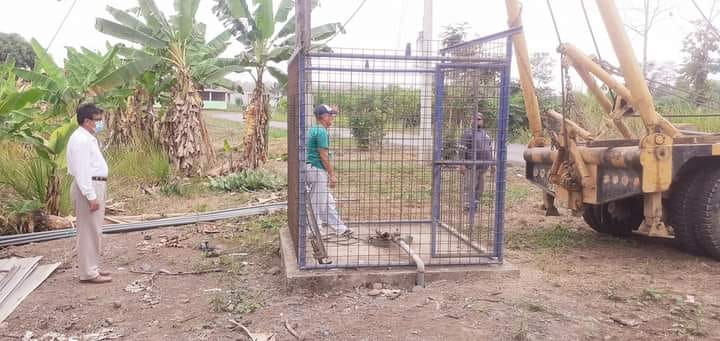 TRABAJOS DE LIMPIEZA en POZO PROFUNDO DEL SECTOR FAITA SUPERVISADO POR EL ING. NARCISO YONFÁ.