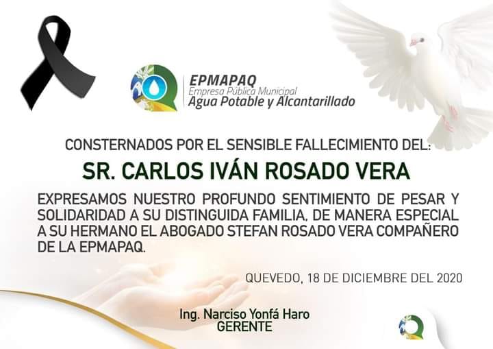 NOTA DE CONDOLENCIA