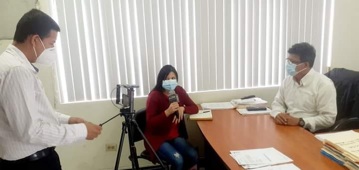 EL INGENIERO NARCISO YONFÁ ES ENTREVISTADO POR PERIODISTAS DEL DIARIO DIGITAL ALDIA.COM.EC.