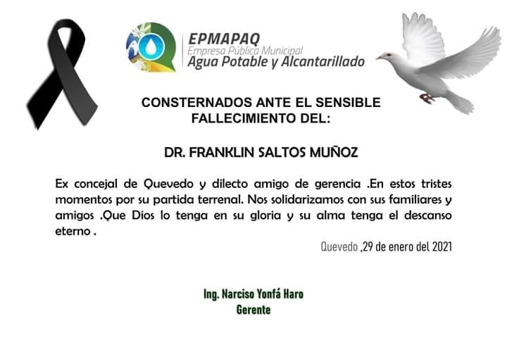 NOTA DE CONDOLENCIA