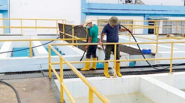CONTINUAMOS LOS MANTENIMIENTOS RESPECTIVOS EN LA PLANTA DE TRATAMIENTO DE AGUA POTABLE DE LA EPMAPAQ.