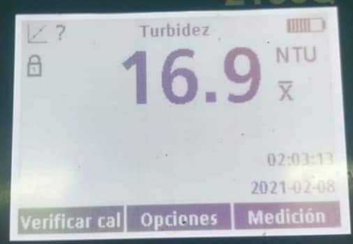 EL SERVICIO DE AGUA POTABLE SE MANTIENE CON NORMALIDAD A PESAR DEL FUERTE INVERNAL QUE CONTINÚA EN LA ZONA DE CAPTACIÓN SOBRE EL RÍO CALOPE.