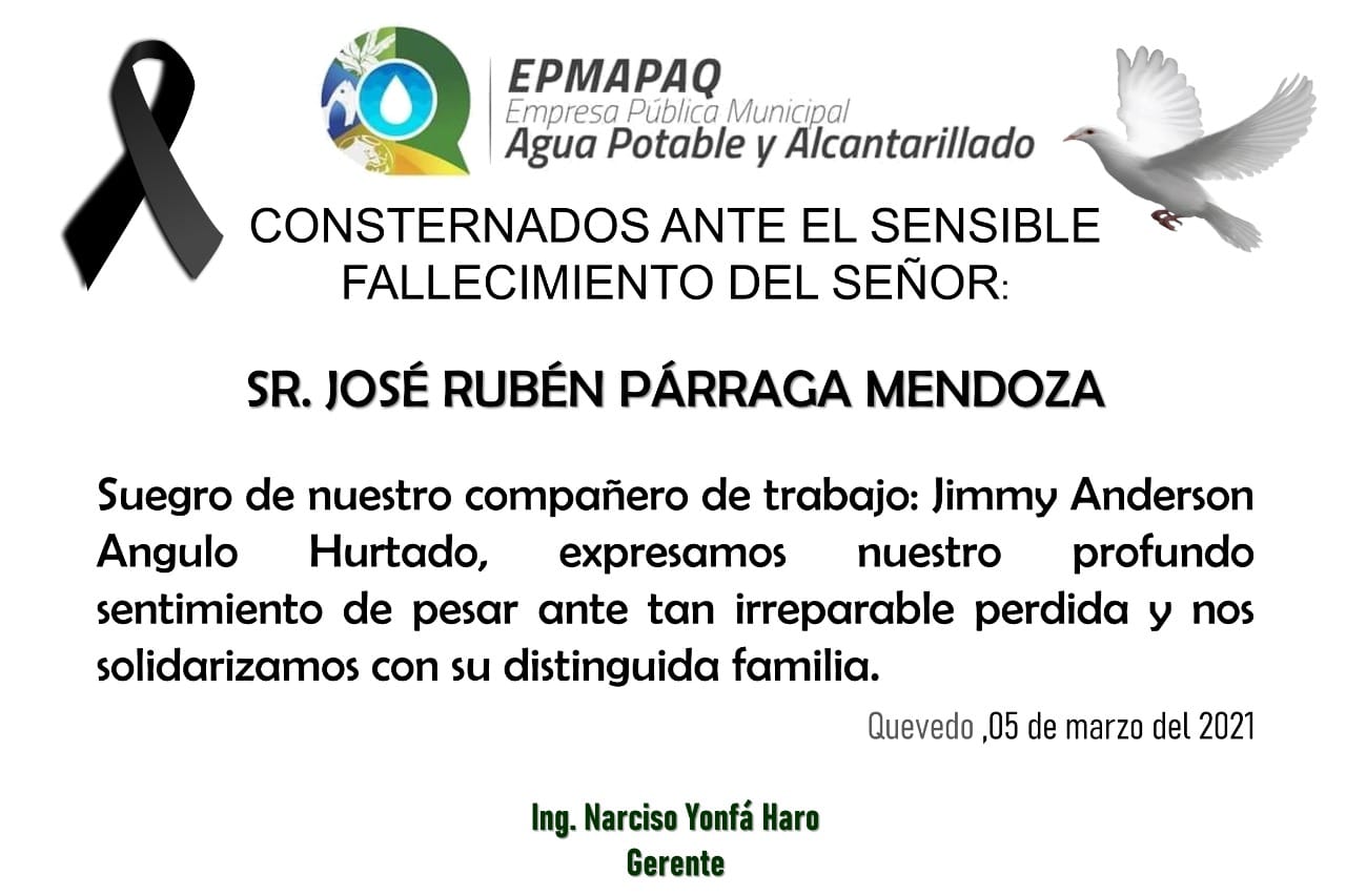 NOTA DE CONDOLENCIA