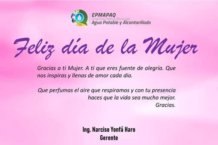 FELIZ DÍA DE LA MUJER
