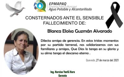 NOTA DE CONDOLENCIA