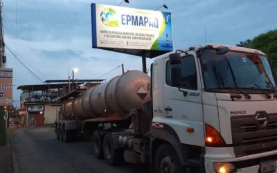 LA EPMAPAQ RECIBE INSUMO PARA POTABILIZACIÓN DE AGUA.
