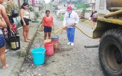AYER VIERNES COMENZARON LOS TRABAJOS DE PERFORACIÓN DEL NUEVO POZO PROFUNDO EN LA 20 DE FEBRERO Y SE CONTINÚA ENTREGANDO AGUA A LOS DIFERENTES SECTORES DE LA PARROQUIA VENUS.