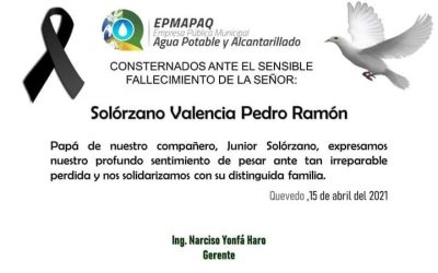 NOTA DE CONDOLENCIA