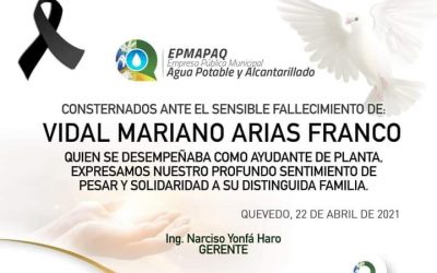 NOTA DE CONDOLENCIA