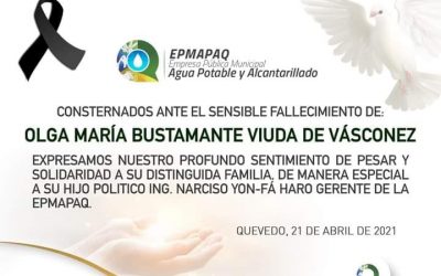 NOTA DE CONDOLENCIA