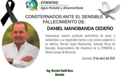 NOTA DE CONDOLENCIA.
