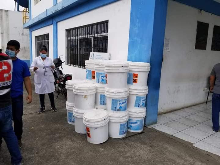 RECIBIMIENTO DE INSUMO PARA POTABILIZAR EL AGUA POTABLE.