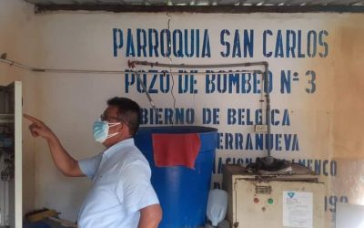INSPECCIONANDO EL FUNCIONAMIENTO DE LA ESTACIÓN DE BOMBEO 3 DE SAN CARLOS.