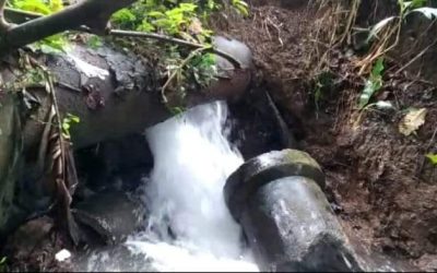 POR ROTURA DE TUBERÍA PRINCIPAL NO HABRÁ AGUA TEMPORALMENTE EN LAS PARROQUIAS SAN CAMILO Y SAN CRISTÓBAL.
