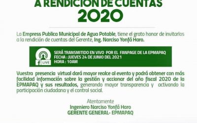 INVITACIÓN A RENDICIÓN DE CUENTAS 2020