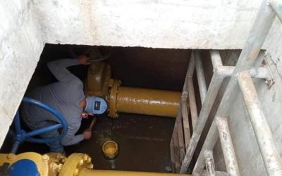 EPMAPAQ REALIZA MANTENIMIENTO A LA TUBERÍA DE ACERO EXISTENTE EN LA PLANTA DE TRATAMIENTO DE AGUA POTABLE.