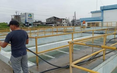 SE REALIZA LA LIMPIEZA DE LAS UNIDADES DE LA PLANTA DE AGUA SUPERFICIAL.
