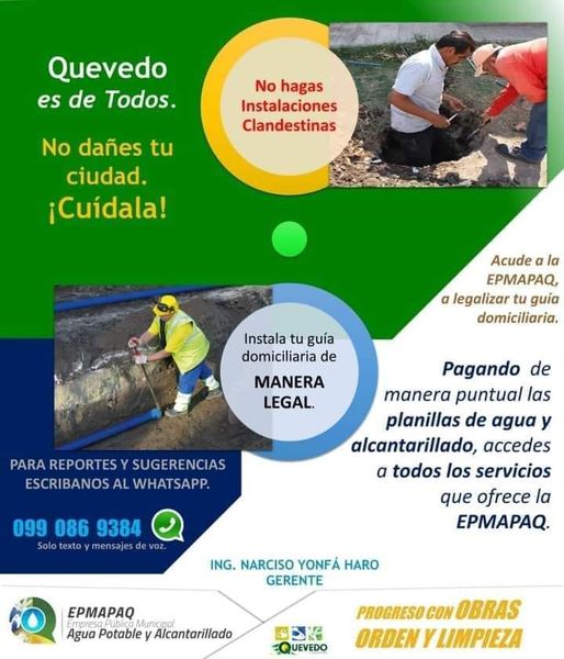 LEGALIZA TU GUÍA DOMICILIARIA DE AGUA POTABLE EN LA EPMAPAQ.