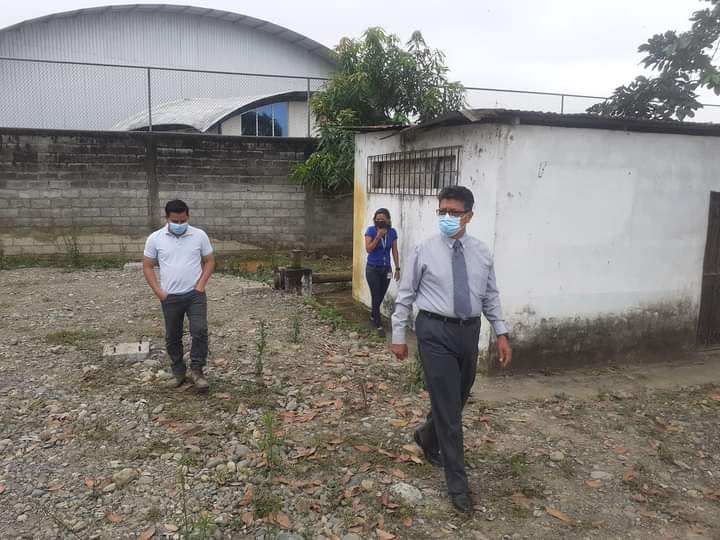VISITA DEL GERENTE DE LA EPMAPAQ A LA ESTACIÓN DE BOMBEO No 1 DE LA ESPERANZA.