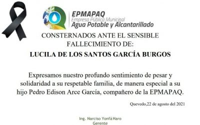 NOTA DE CONDOLENCIAS
