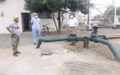 GERENTE GENERAL REVISA OPERATIVIDAD DE LA ESTACIÓN DE BOMBEO DE AGUA POTABLE No 2 DE SAN CARLOS.