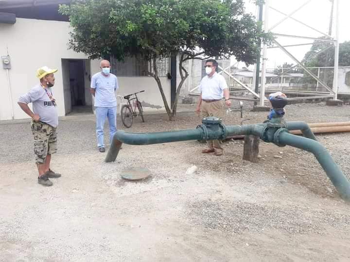 GERENTE GENERAL REVISA OPERATIVIDAD DE LA ESTACIÓN DE BOMBEO DE AGUA POTABLE No 2 DE SAN CARLOS.