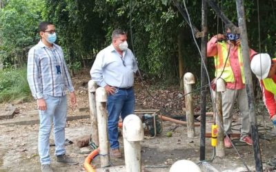 CONTINÚAN TRABAJOS DE DESAZOLVE EN LA PTAR DE LA PARROQUIA LA ESPERANZA.