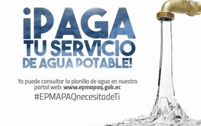 PAGA LA TARIFA BÁSICA MENSUAL DE AGUA EN PRODUBANCO, SERVIPAGOS Y DEMÁS PUNTOS AUTORIZADOS DE COBRO.