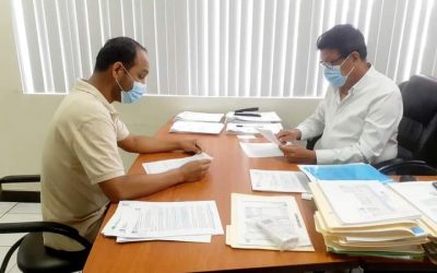REUNIÓN DE TRABAJO CON EL CONTADOR DE LA EPMAPAQ.