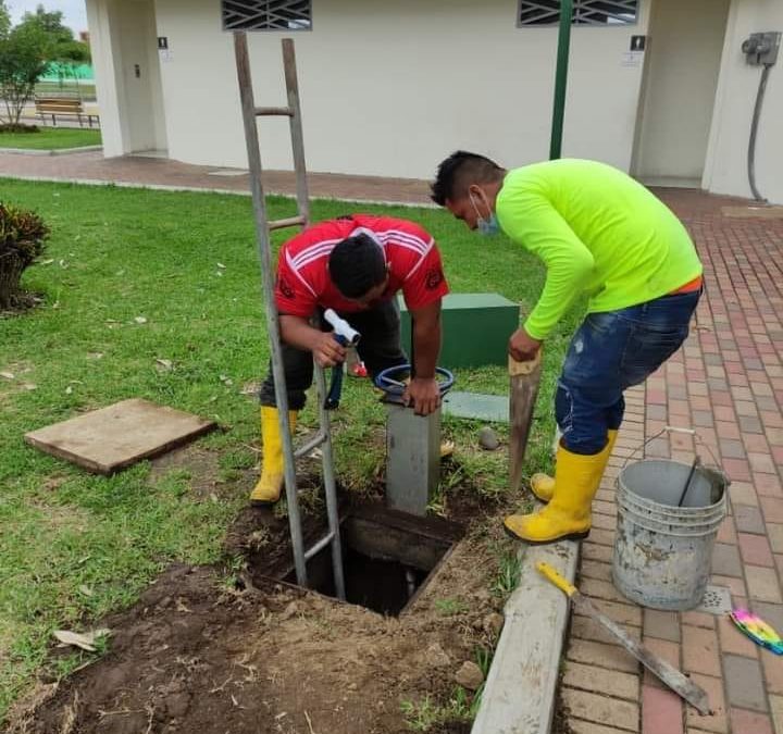 MANTENIMIENTO A LA ESTACIÓN DE BOMBEO DE ALCANTARILLADO SANITARIO EN EL GUAYACÁN.