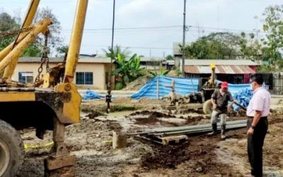 SUPERVISIÓN CONTINUA Y EXHAUSTIVA POR PARTE DEL GERENTE GENERAL DE LA EPMAPAQ SOBRE CONSTRUCCIÓN DEL NUEVO POZO PROFUNDO EN SAN CARLOS.