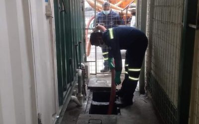 MANTENIMIENTO DE SISTEMA SANITARIO EN LA PLAZOLETA DE COMIDA DE LA PARROQUIA QUEVEDO.