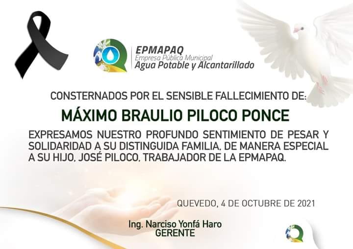 NOTA DE CONDOLENCIA.