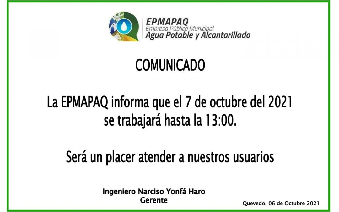 COMUNICADO