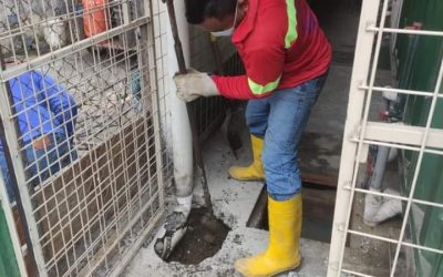 TRABAJOS DE ALCANTARILLADO SANITARIO EN LA PLAZOLETA DEL SABOR.