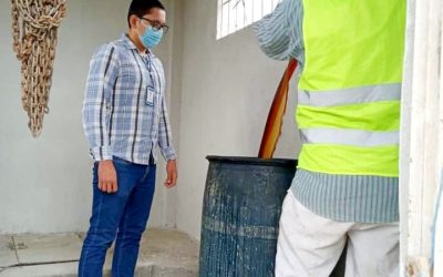 TRABAJOS DE MANTENIMIENTO EN LA PTAR DE LA VIVA ALFARO .