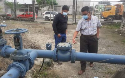 GERENTE DE LA EPMAPAQ COTIDIANAMENTE REVISA LAS ESTACIONES DE BOMBEO DE AGUA POTABLE DE QUEVEDO.
