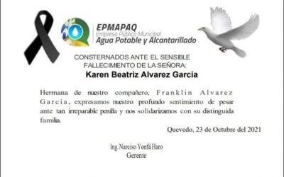 NOTA DE CONDOLENCIAS.
