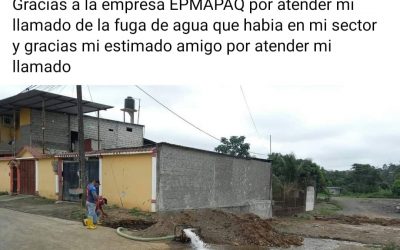 LA EPMAPAQ SIEMPRE A LAS ÓRDENES.