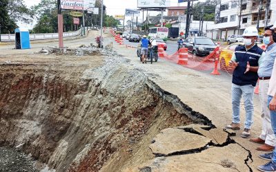 SUPERVISIÓN Y CONTROL POR PARTE DEL PRINCIPAL DE LA EPMAPAQ SOBRE TRABAJOS EN EL PUENTE A DESNIVEL Y PASO DEPRIMIDO
