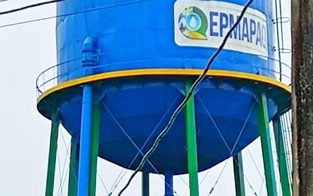 NUEVO TANQUE ELEVADO DE LA EPMAPAQ LUCE IMPONENTE.