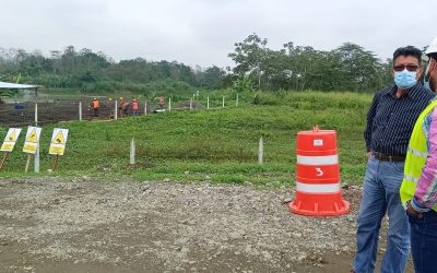 GERENTE DE LA EPMAPAQ SUPERVISA TRABAJOS DEL CUARTO PUENTE DE QUEVEDO