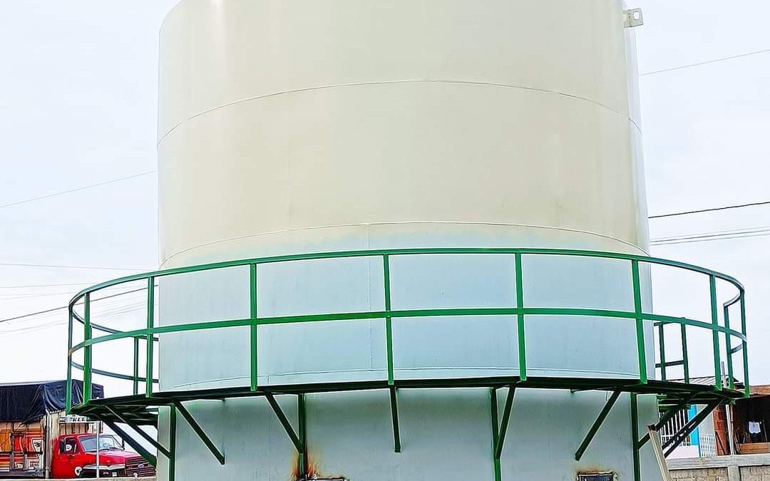 TANQUE ELEVADO Y TORRE SOPORTANTE YA ESTÁN LISTOS PARA EL NUEVO POZO DE SAN CARLOS