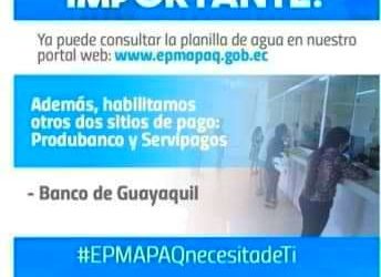 MAS PUNTOS PARA PAGAR SU PLANILLA MENSUAL DE AGUA