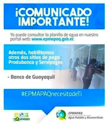 MAS PUNTOS PARA PAGAR SU PLANILLA MENSUAL DE AGUA